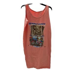Vintage XL Harley Rendezvous Classic Indian Lookout Country Club Tank Top dress
